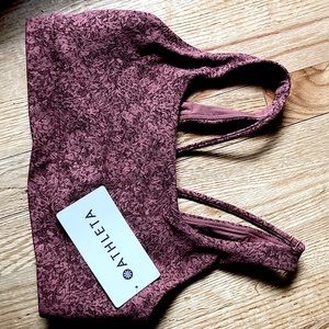 Athleta sports bra -rust color